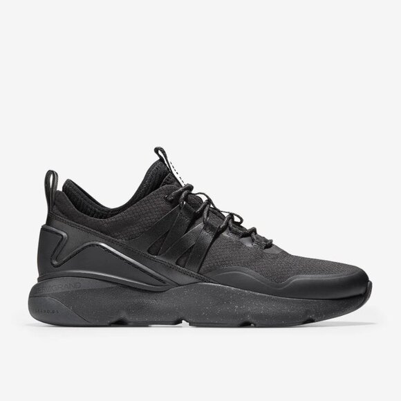 COLE HAAN Men's ZERØGRAND Trail Sneaker Size 11M In Black Knit - Picture 1 of 10